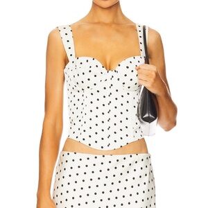 Karlita Bustier - Polka Dot Corset Top